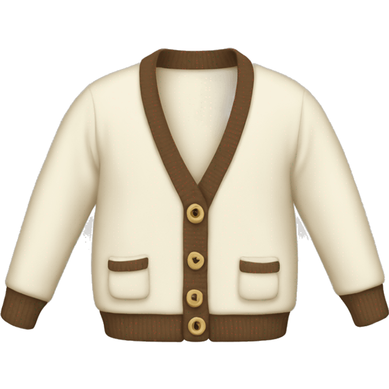 Cream cardigan  emoji