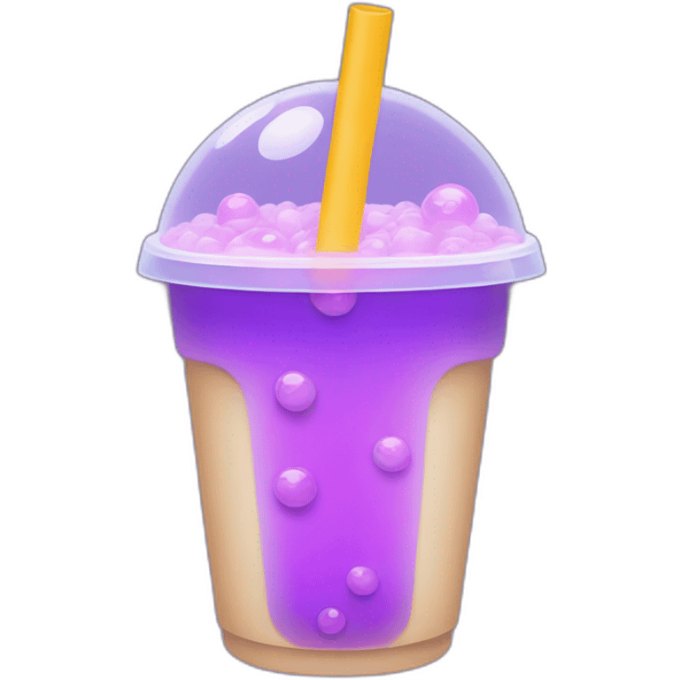 ultraviolet bubble tea emoji