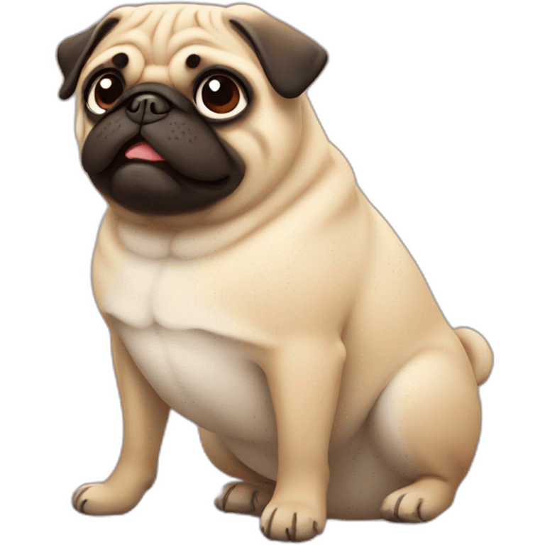 fat pug emoji