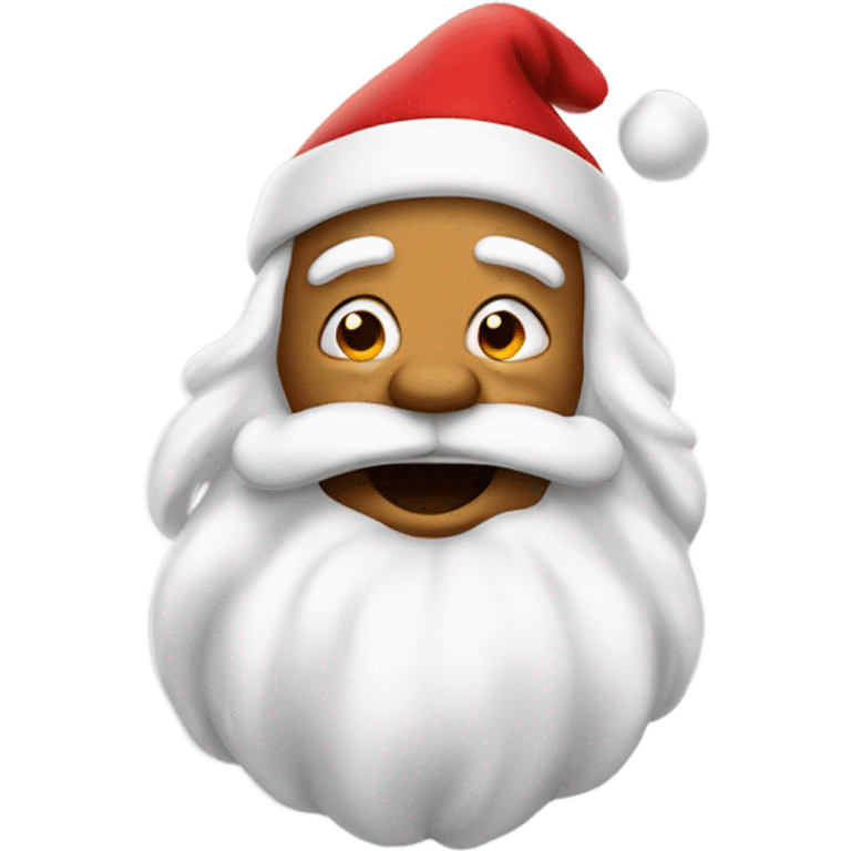 Santa farting emoji