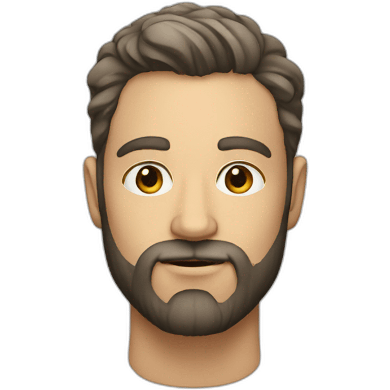 30 year old white man with beard Which is serious emoji