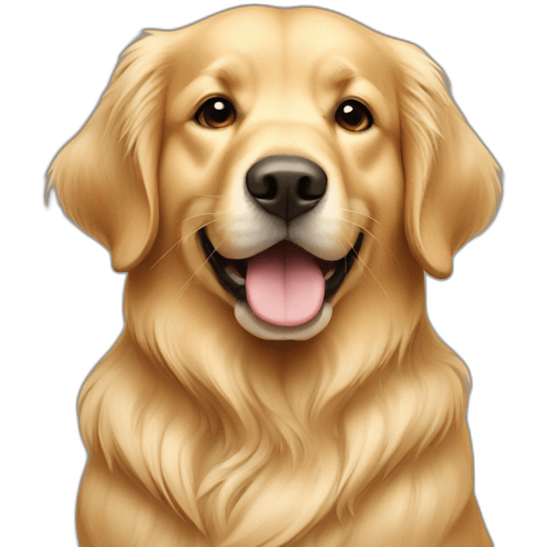 cute golden retriever beige emoji