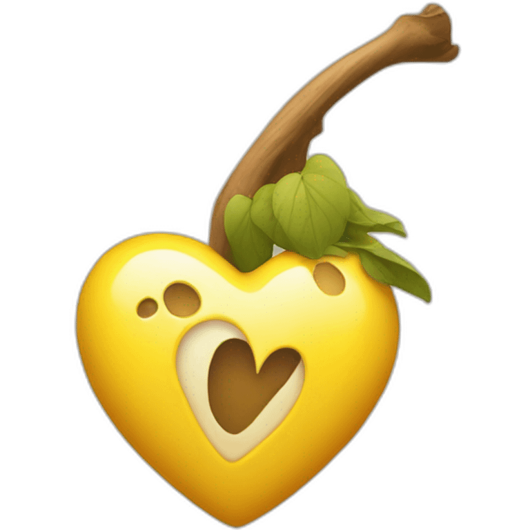 corazón amarillo emoji