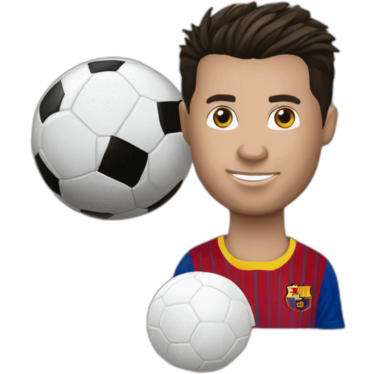 Christiano Ronaldo sur Lionel Messi emoji