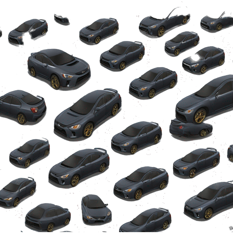 Subaru WRX black emoji