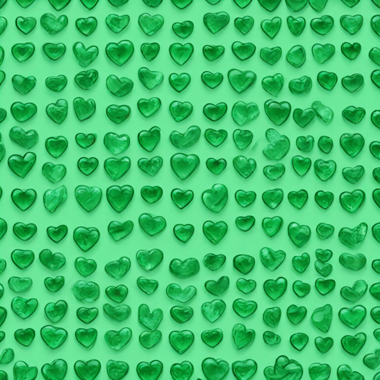 Emerald green heart emoji