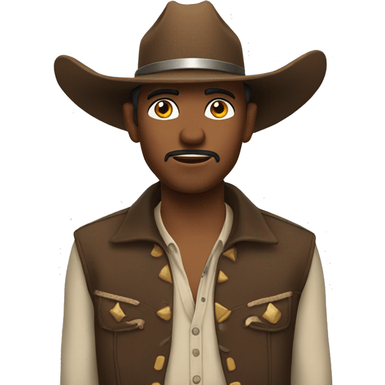 Sassy cowboy face  emoji