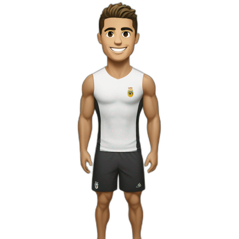 Cristiano Ronaldo at beach emoji