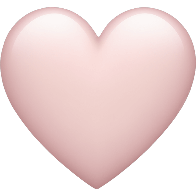 Pale pink heart  emoji