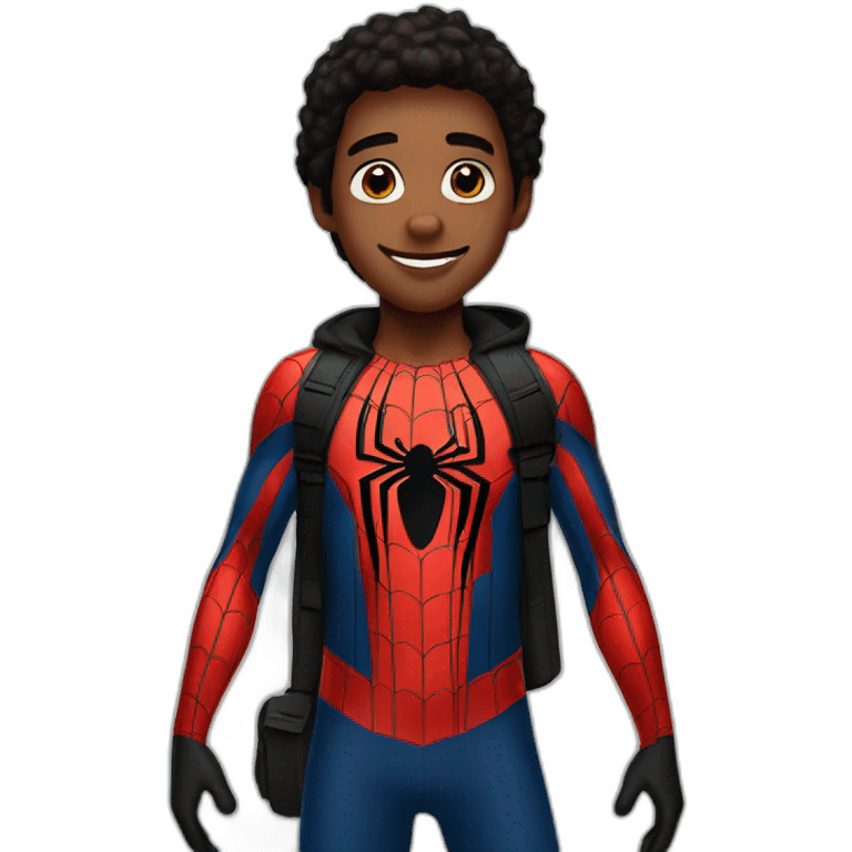 Miles Morales Spiderman emoji