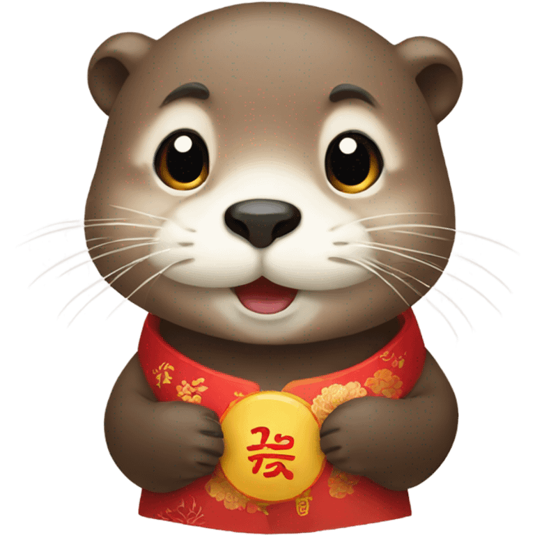 an otter when korean lunar new year emoji