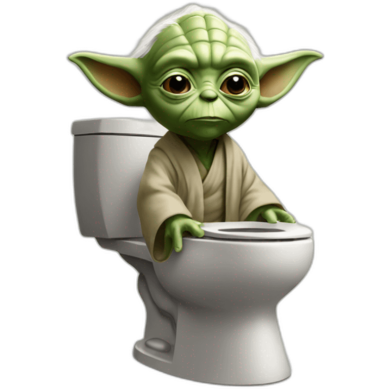 yoda on toilet emoji