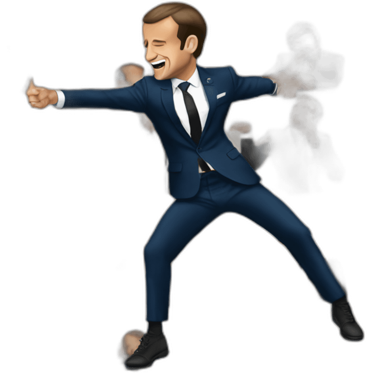 Emmanuel macron dab emoji