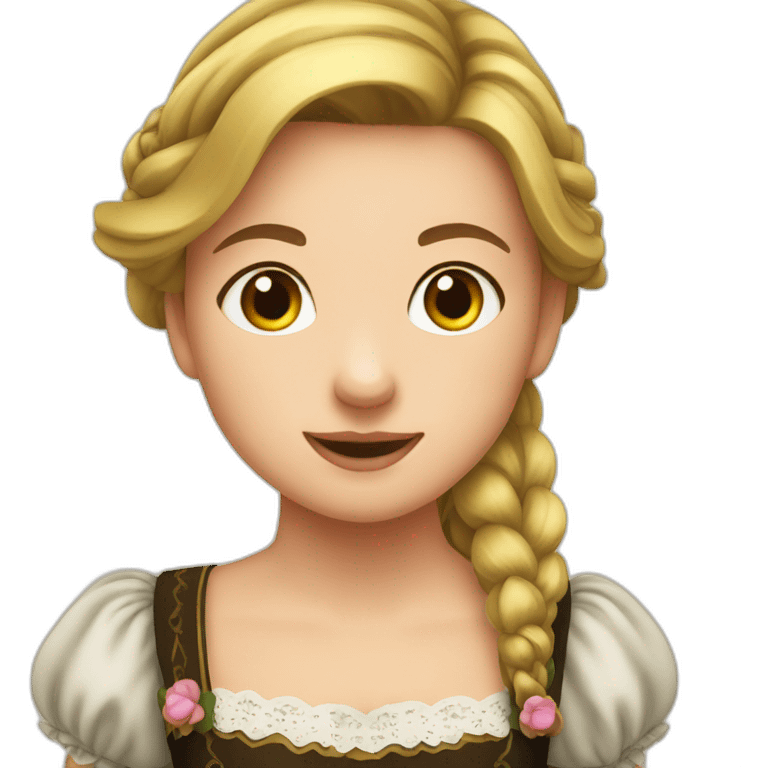 girl in Dirndl emoji