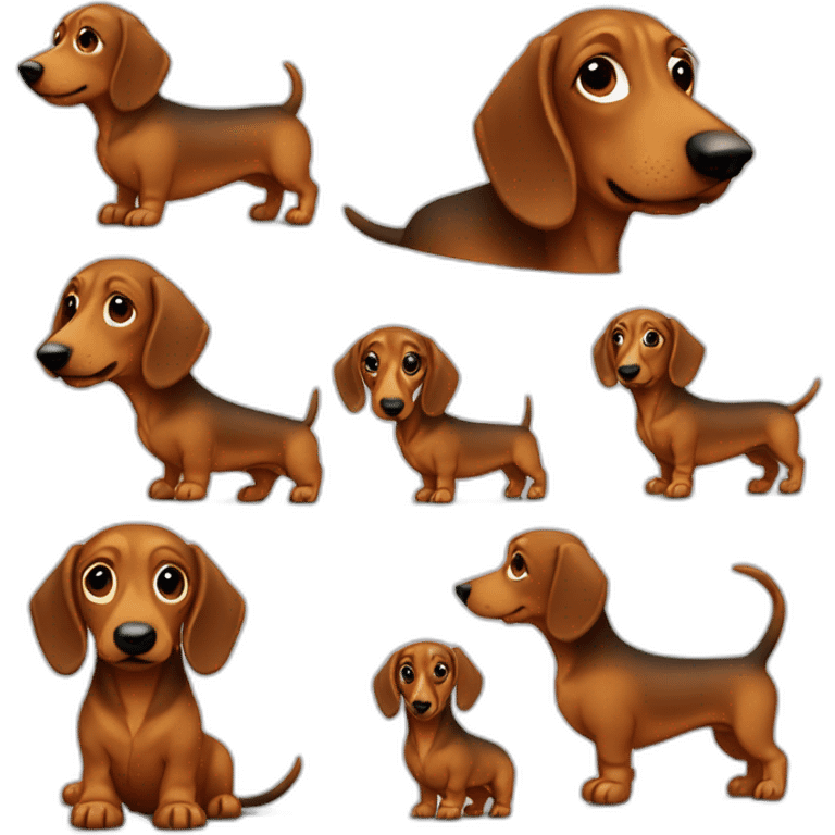 dachshunt love teach emoji