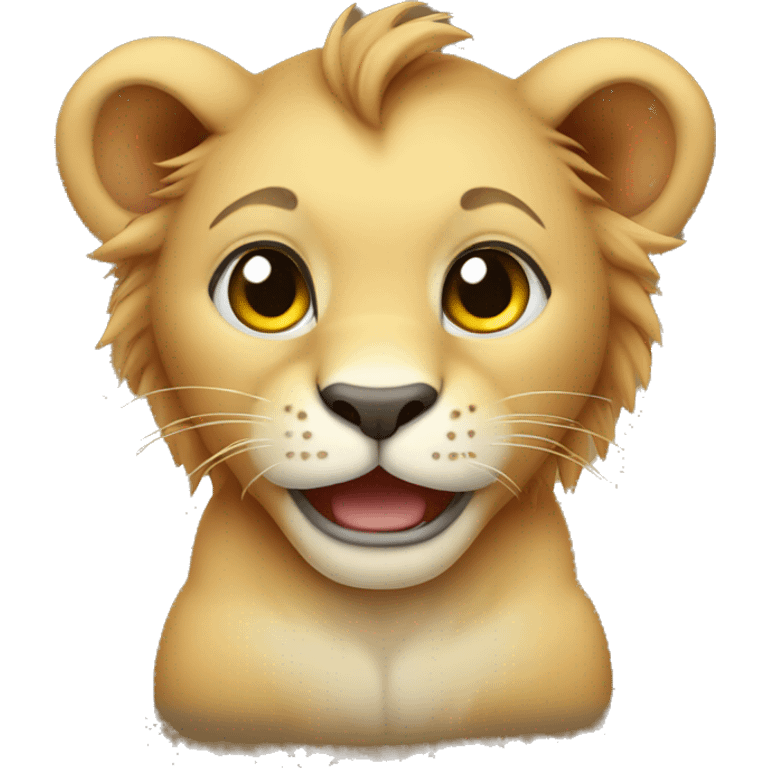 Baby lion  emoji