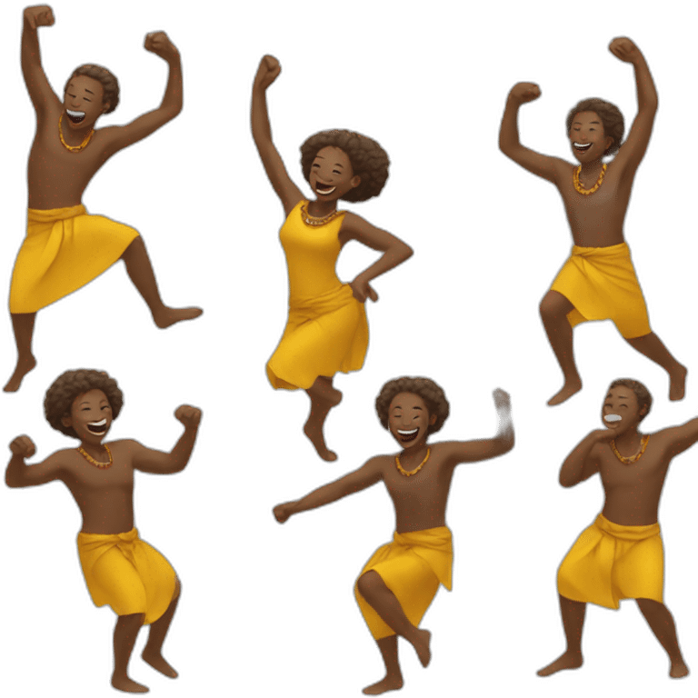 dancing african people emoji