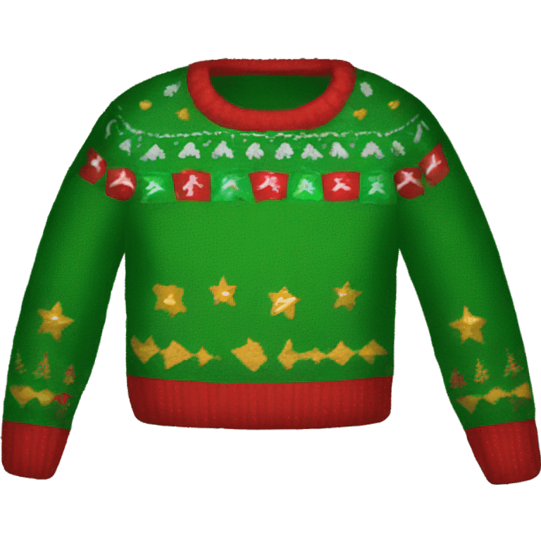 ugly christmas sweater emoji