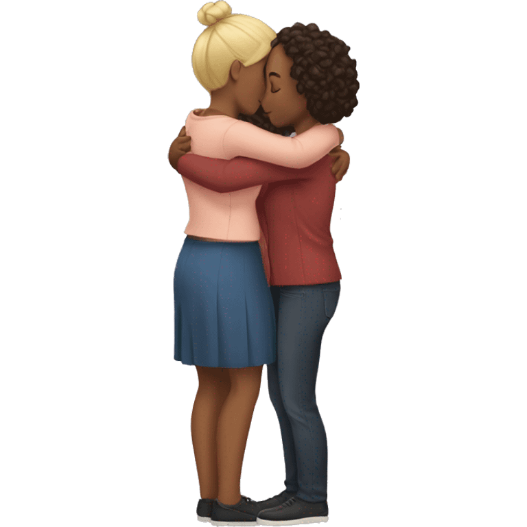 friends hug women  emoji