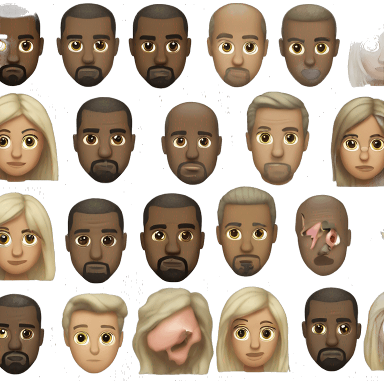 Create an emoji based on Kanye west invuktu emoji