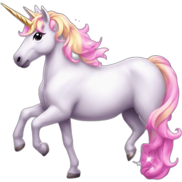 unicorn sparkle emoji