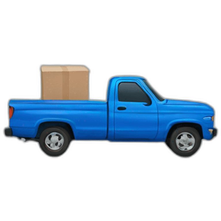 empty blue truck emoji