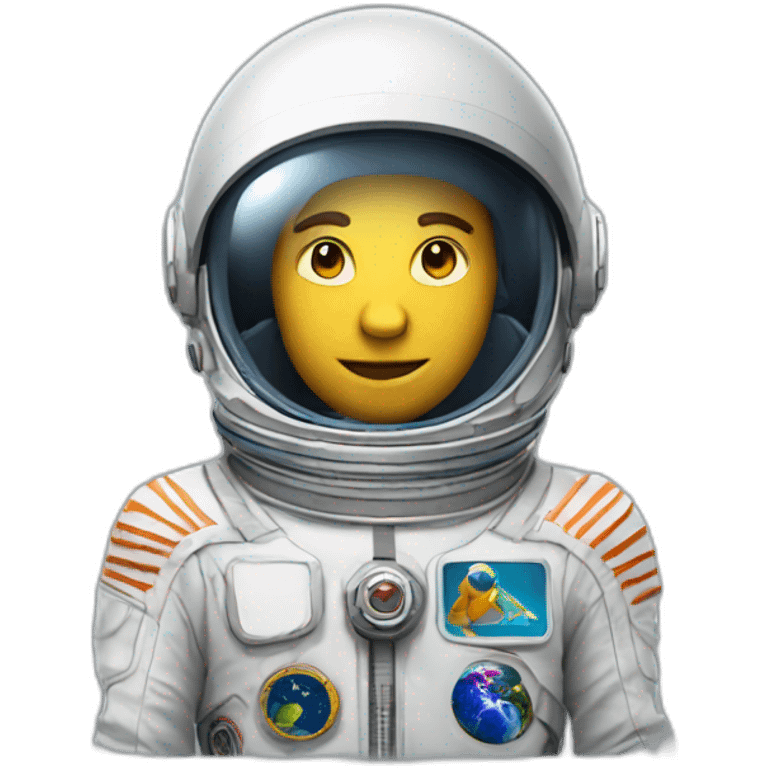 Un astronote perdu dans espaces emoji