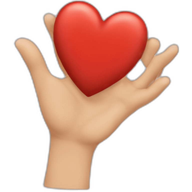 Mains qui font un coeur emoji