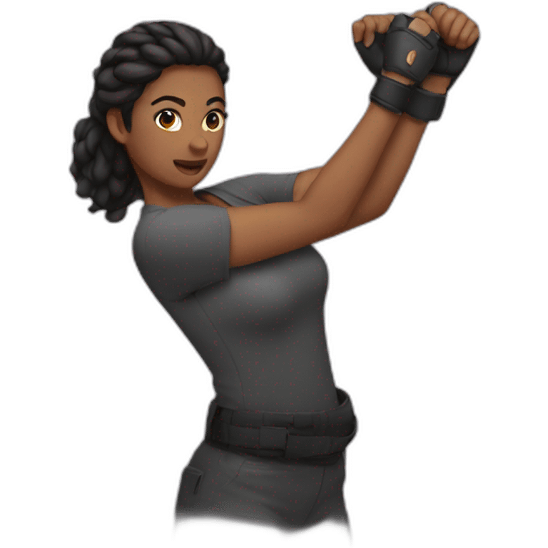 Self defense feminine emoji