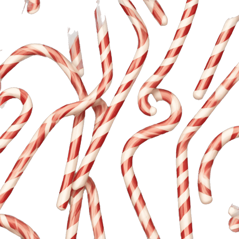 Brown and white Candy cane emoji