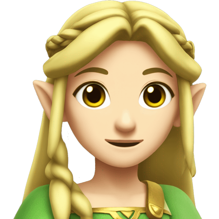 princess zelda from the legend of zelda game series emoji