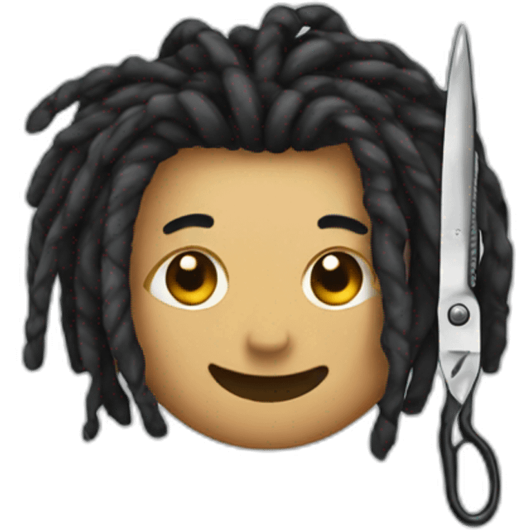 scissors and dreads emoji