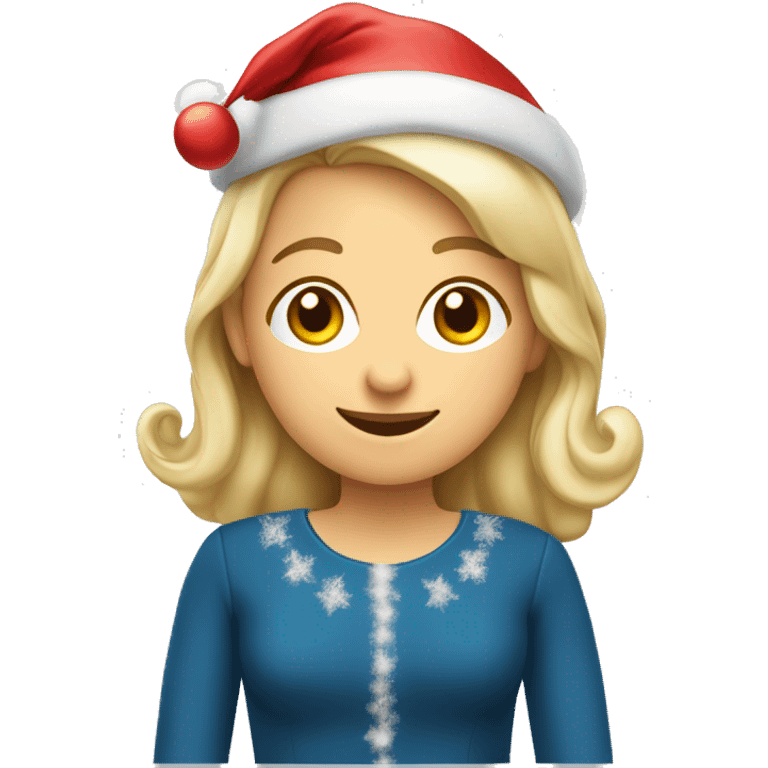 Weihnachtsmann im Kleid emoji