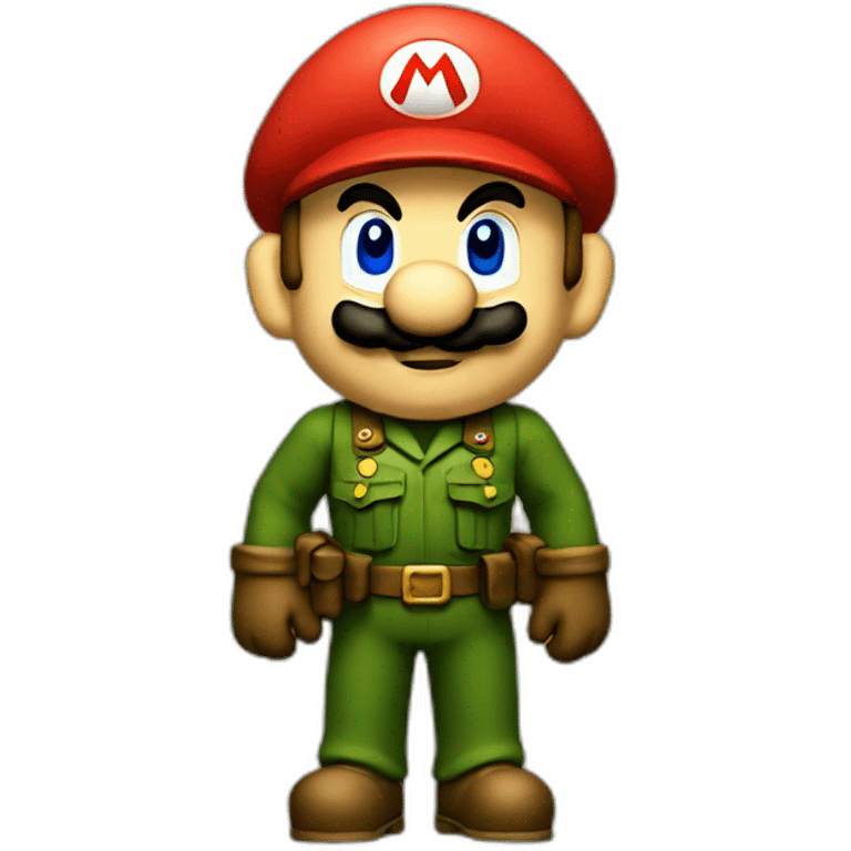 Super Mario meet the army emoji