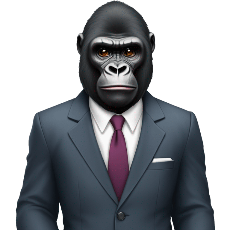 gorilla in a suit emoji