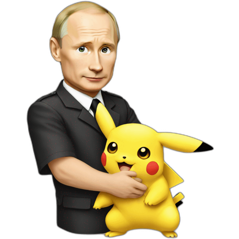 Putin holding pikachu emoji