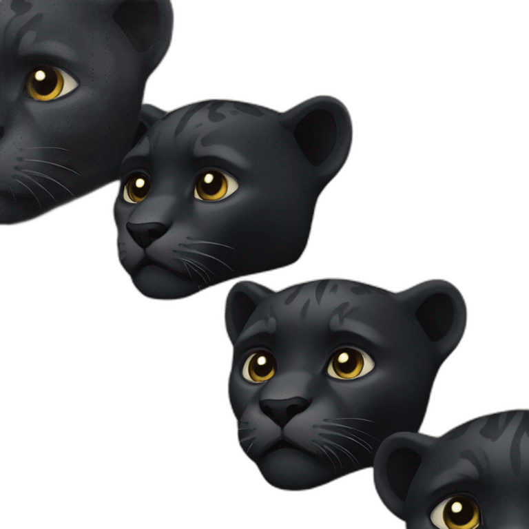 black panther head emoji