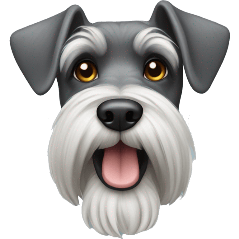 a sharp-eared Schnauzer emoji