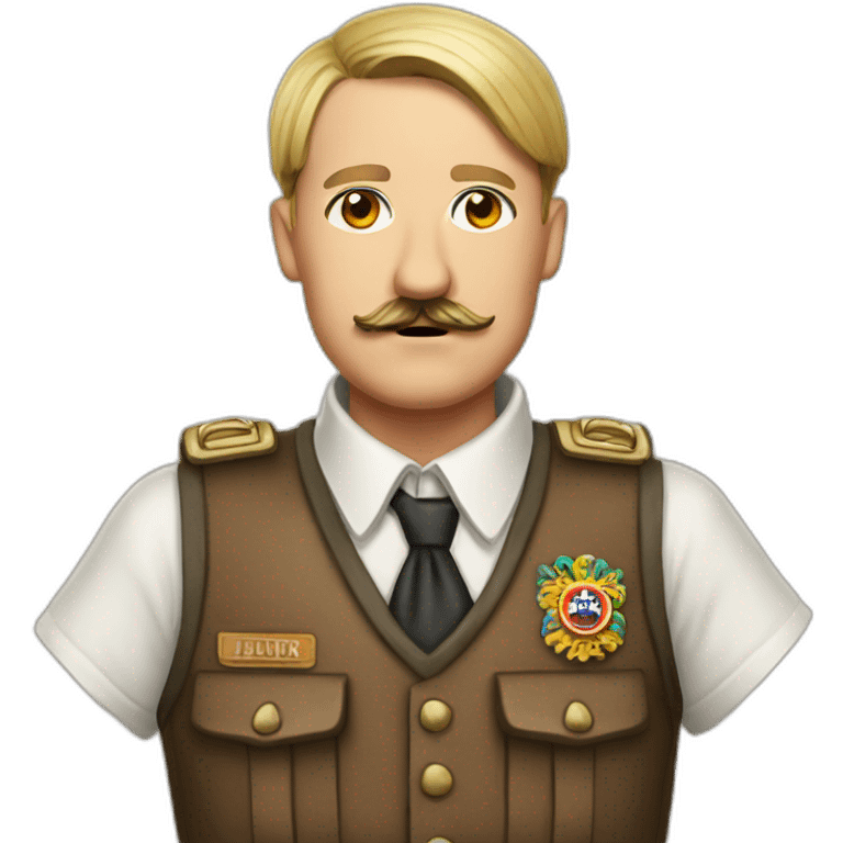 Hitler with Oktoberfest Clothes emoji