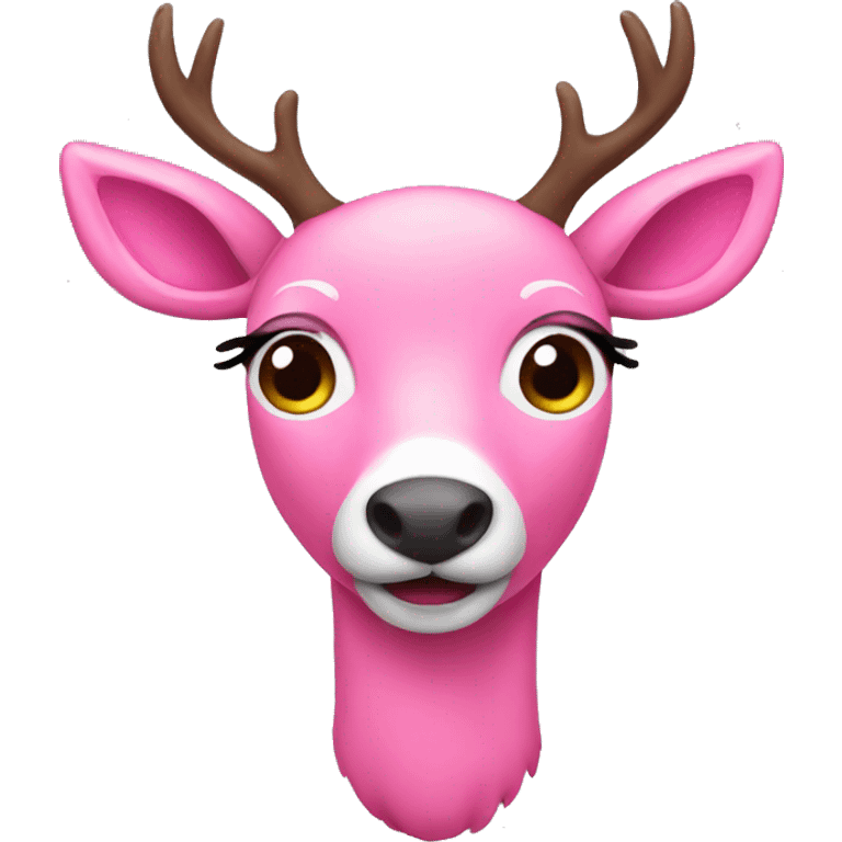 pink deer emoji