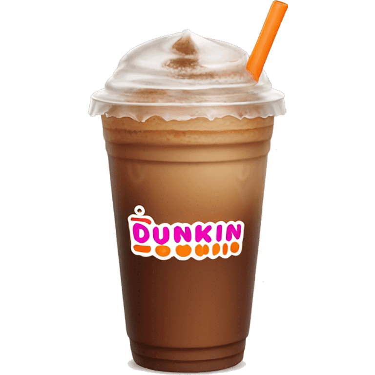 Dunkin iced coffee emoji