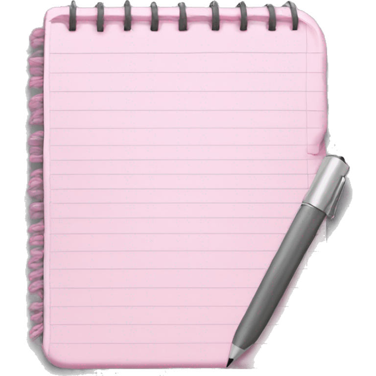 light pink notepad emoji