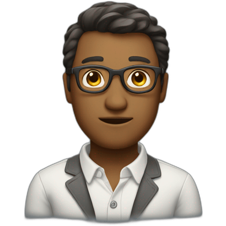 Homme intelligent emoji