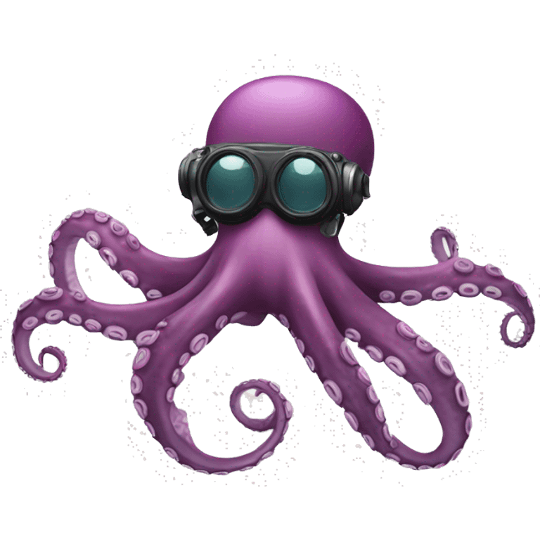 octopus with diving gear emoji