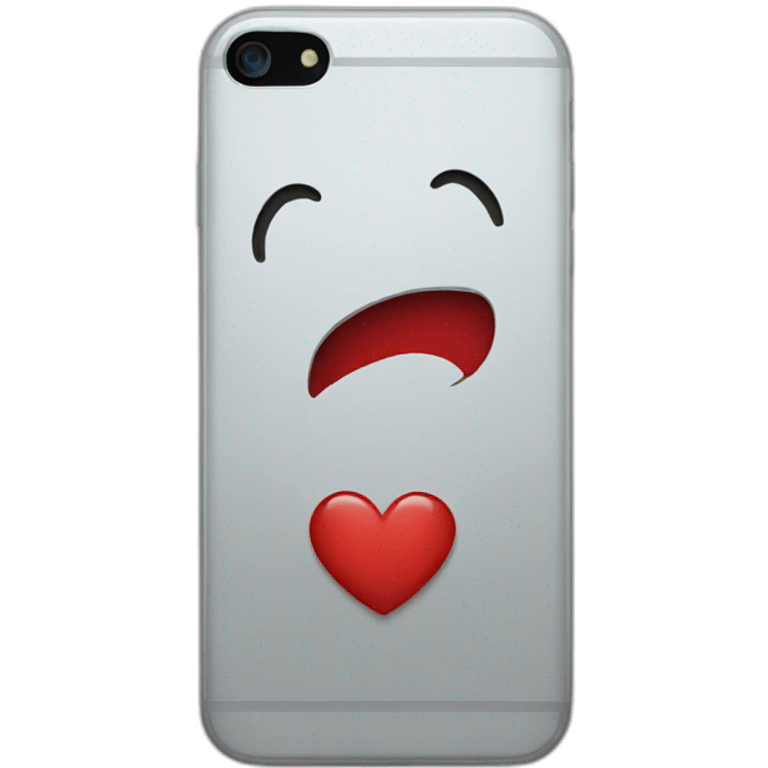 iPhone's heart emogi emoji