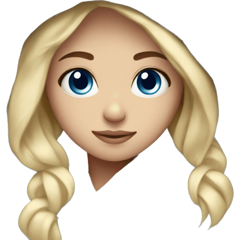 cozy blanket blonde blue eye girl emoji