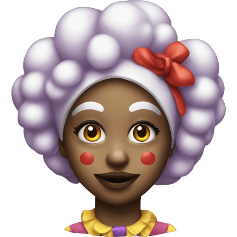 Clown girl emoji