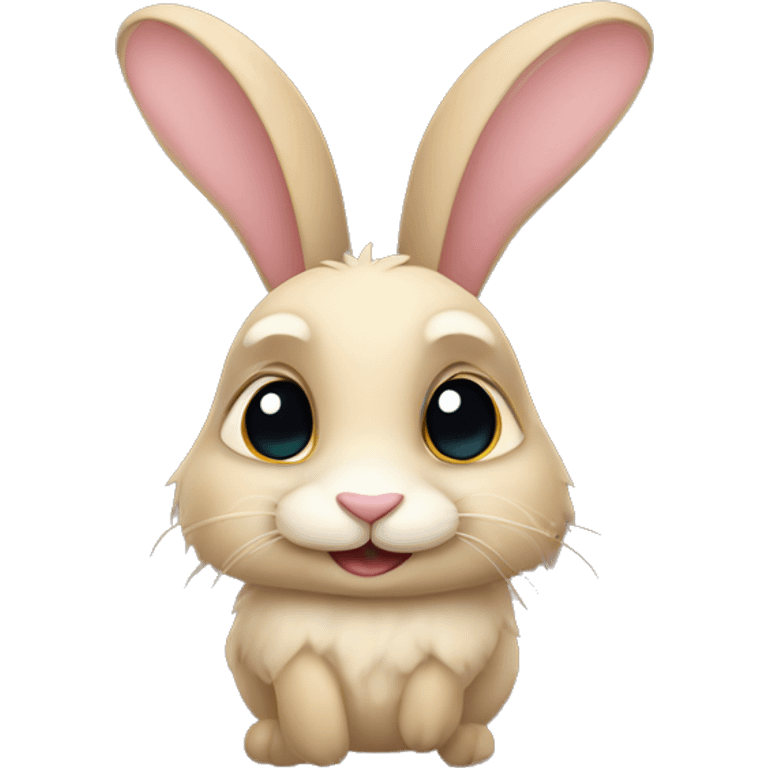 Whimsical rabbit emoji