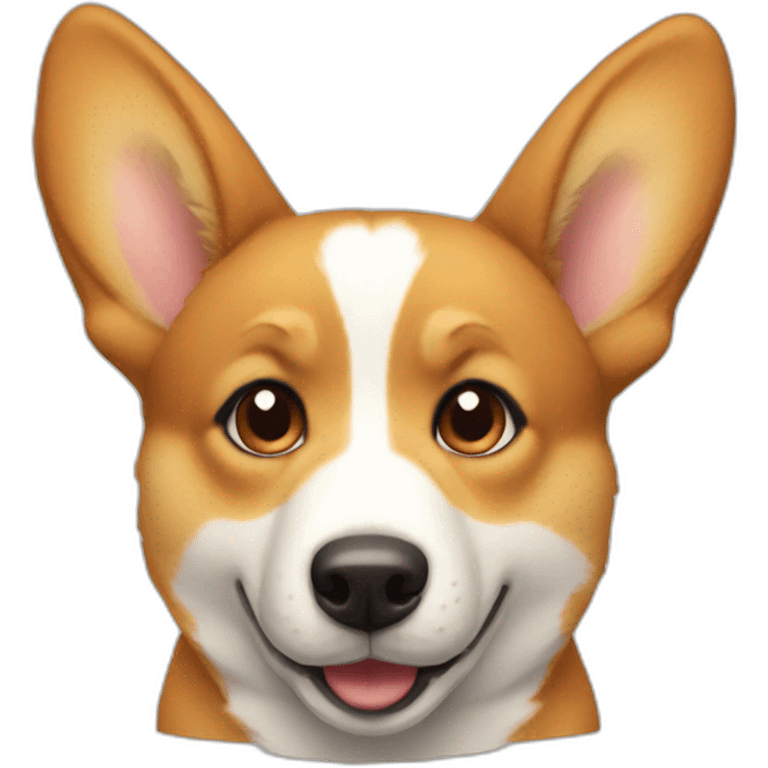 one eared corgy emoji