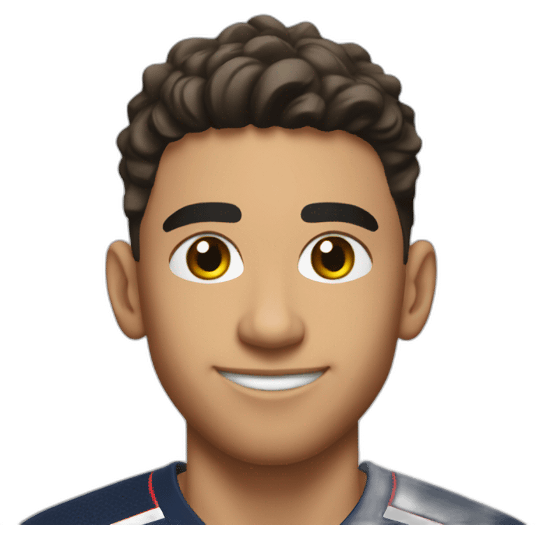 Achraf hakimi in psg kit emoji